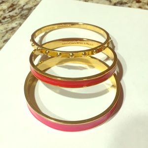 Kate Spade Set of Three Bangle Bracelets
